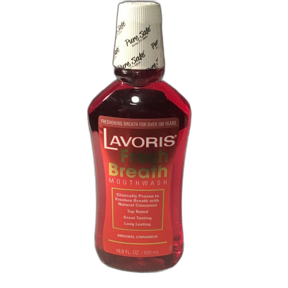 Lavoris Fresh Breath Mouthwash Original Cinnamon 16.9 oz 500 mL - New Sealed